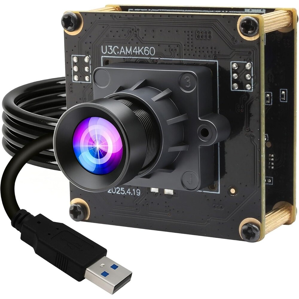ELP High Speed 4K 60FPS USB Camera Module for Computer, Mini UVC 2160P USB3.0/2.